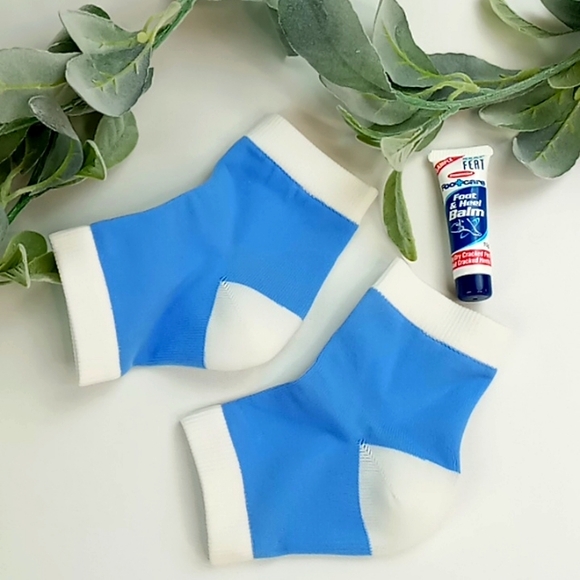 PediFix Visco-Gel Heel So Smooth Heel Sleeves With Heel Cream Sample Included - Picture 4 of 6